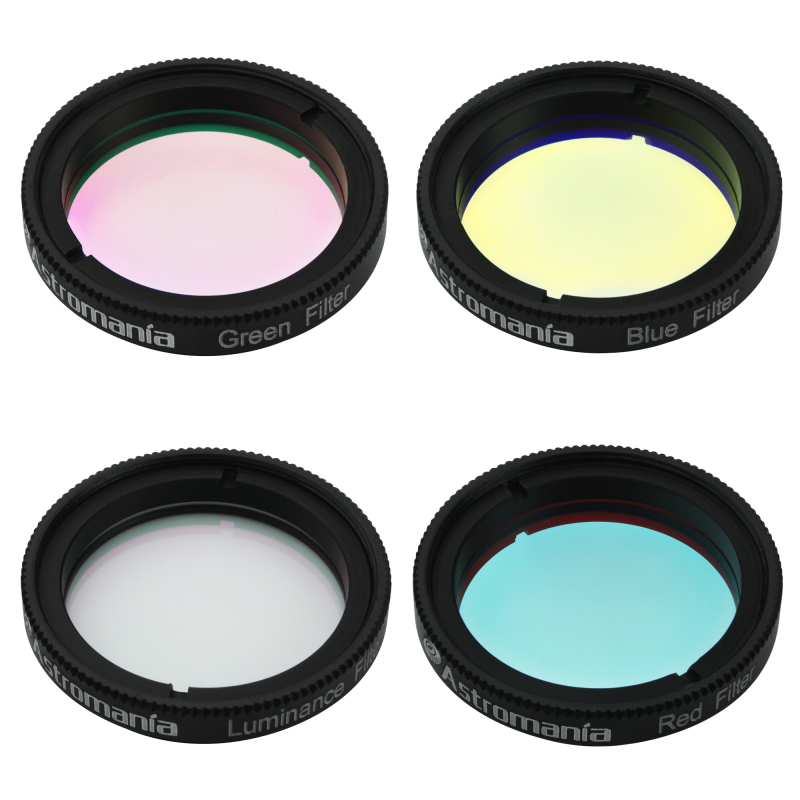 Astromania Deluxe Telescope LRGB 1.25 Inch Filter Set - Give Stunning Astrophotographic Results