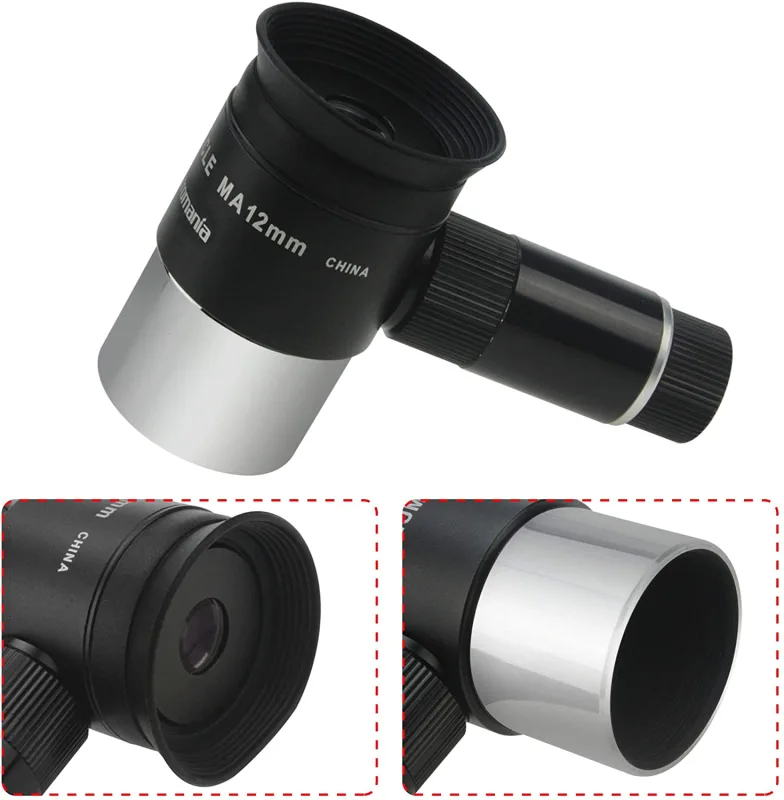 Astromania Deluxe 12mm Illuminated Crosshair Eyepiece - for perfectly guided astrophotos