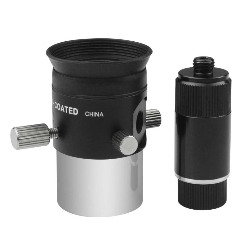 Astromania Deluxe 9mm Illuminated Crosshair Eyepiece - For perfectly guided astrophotos - Micrometric x-y controls aid in locking onto the guide star