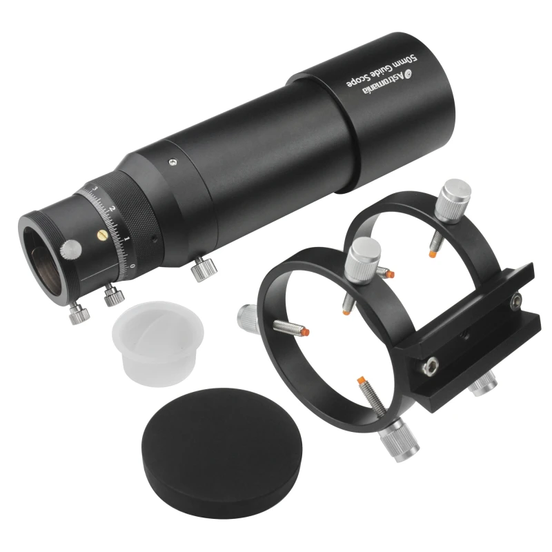 Astromania 50mm Compact Deluxe Finder &amp; Guidescope Kit with 1.25&quot; Double Helical Focuser - Guiding with the Mini-Guide Scope