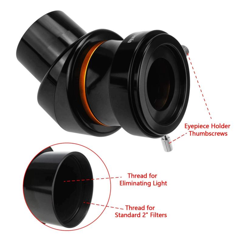 Astromania 2&quot; 45-degree High-quality Erecting Prism Diagonal for Telescope