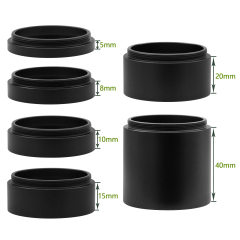 Astromania Astronomical T2-extension Tube Kit for cameras and eyepieces - Length 5mm 8mm 10mm 15mm 20mm 40mm - M42x0.75 on Both Sides