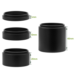 Astromania Astronomical T2-extension Tube Kit for cameras and eyepieces - Length 5mm 10mm 20mm 40mm - M42x0.75 on Both Sides