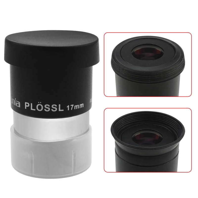 Astromania 1.25&quot; 17mm Plossl Telescope Eyepiece - 4-element Plossl Design - Threaded for Standard 1.25inch Astronomy Filters