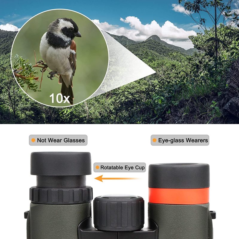 Astromania 10x26 Waterproof Compact Binoculars for Adults and Kids, Bird Watching, Hunting and Sport Games, Theater and Concerts