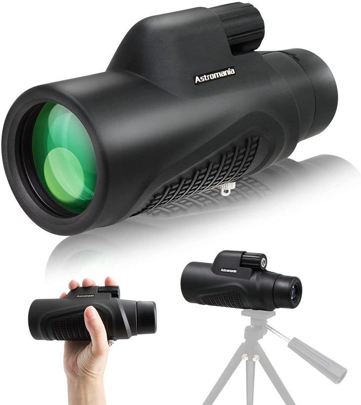 Astromania 8X42 HD K9 Prism Monocular Telescope, Waterproof, Compact Handheld Monoscope, for Bird Watching Hunting Camping Travelling Wildlife Scenery