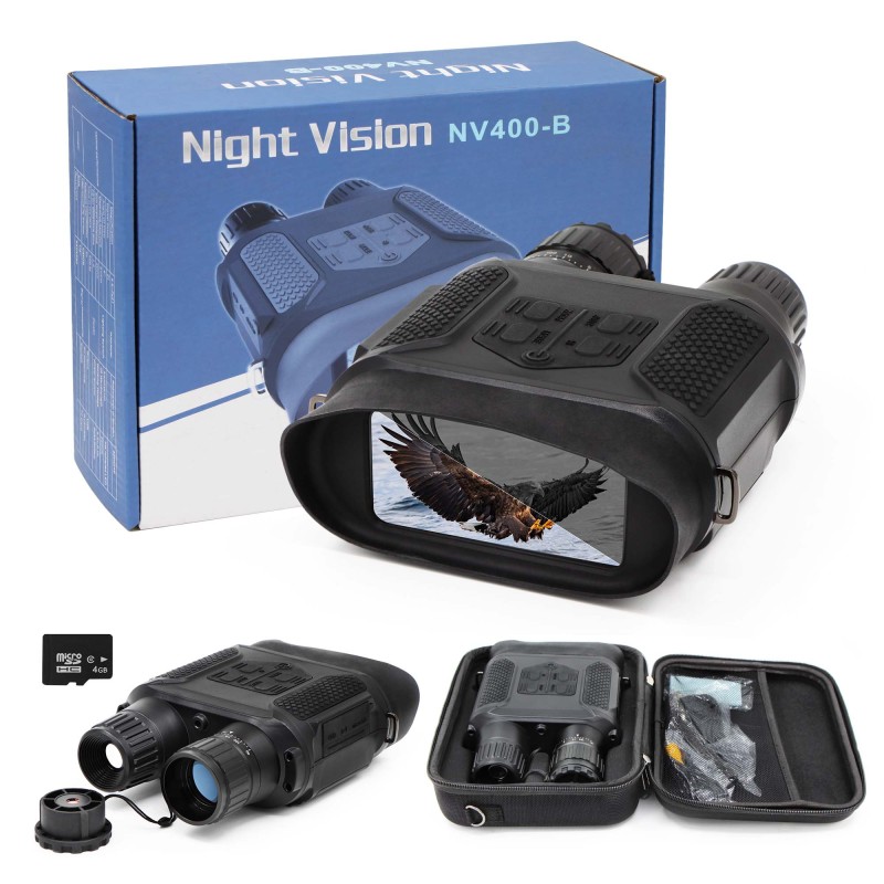 Astromania Night Vision Binocular / Digital Infrared Night Vision Scope - QIYAT Infrared 7x31 Waterproof Hunting IR Telescope with 2.0 inch TFT LCD In