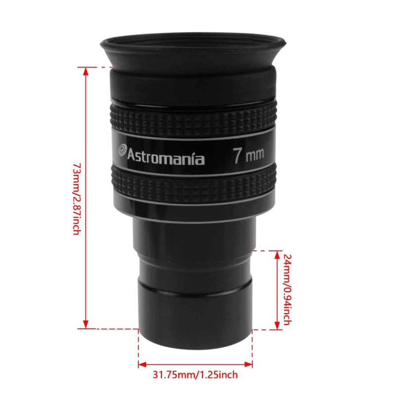 Astromania 1.25&quot; 7mm 58-Degree Planetary Eyepiece For Telescope For Telescope