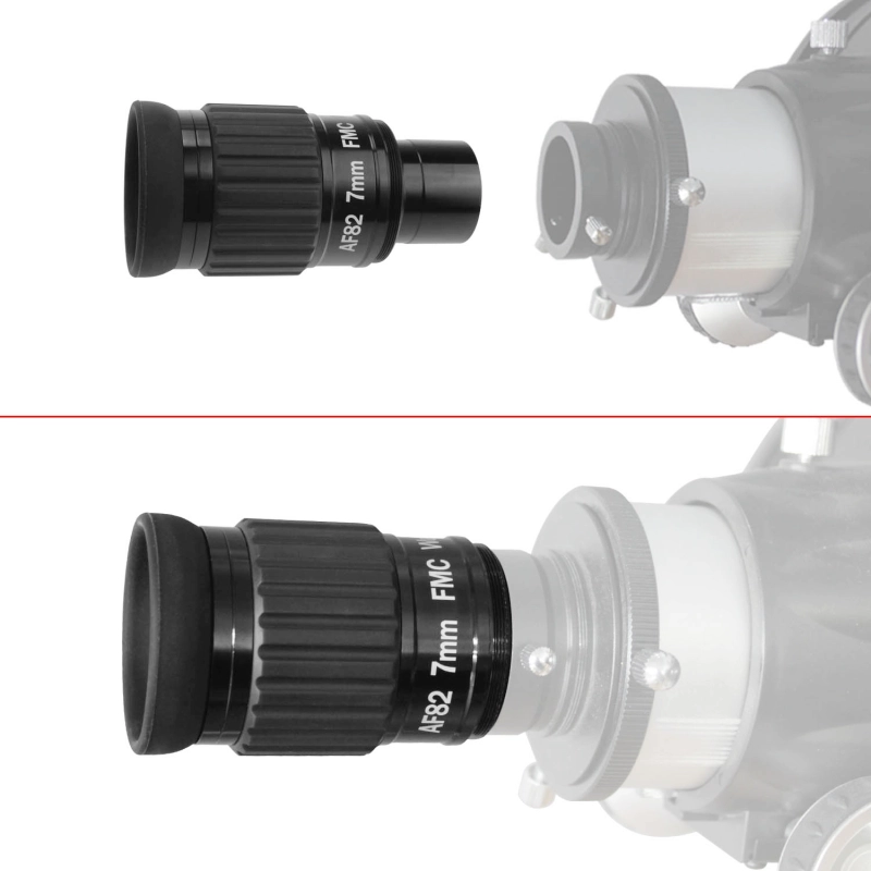 Astromania 1.25&quot;-82 Degree SWA-7mm compact eyepiece, Waterproof &amp; Fogproof - allows any water enter the interior and always enjoy an unobstructed view