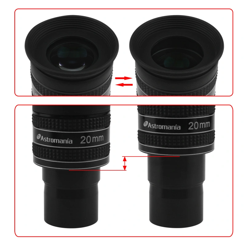 Astromania 1.25&quot; 20mm 58-Degree Planetary Eyepiece For Telescope