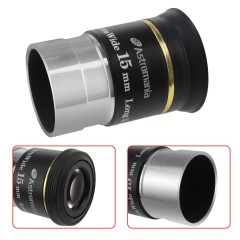 Astromania 1.25" 15mm 66-degree Ultra Wide Angle Eyepiece for Telescope