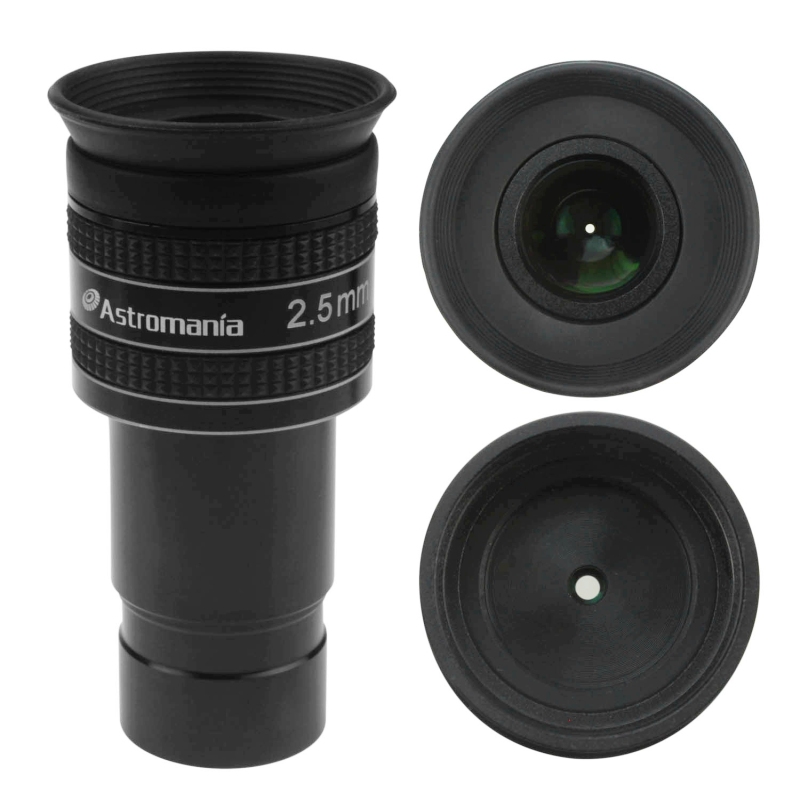 Astromania 1.25" 2.5mm 58-Degree Planetary Eyepiece For Telescope