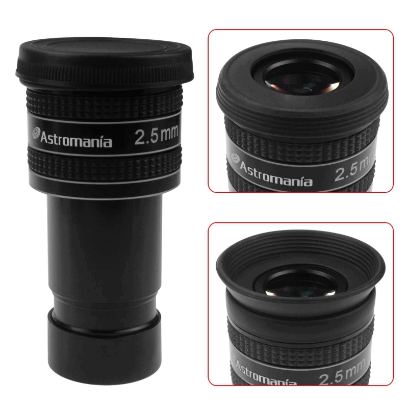 Astromania 1.25" 2.5mm 58-Degree Planetary Eyepiece For Telescope