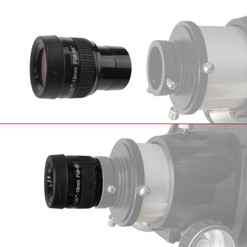 Astromania 1.25&quot; 19mm Premium Flat Field Eyepiece - a flat image field and crystal-clear images