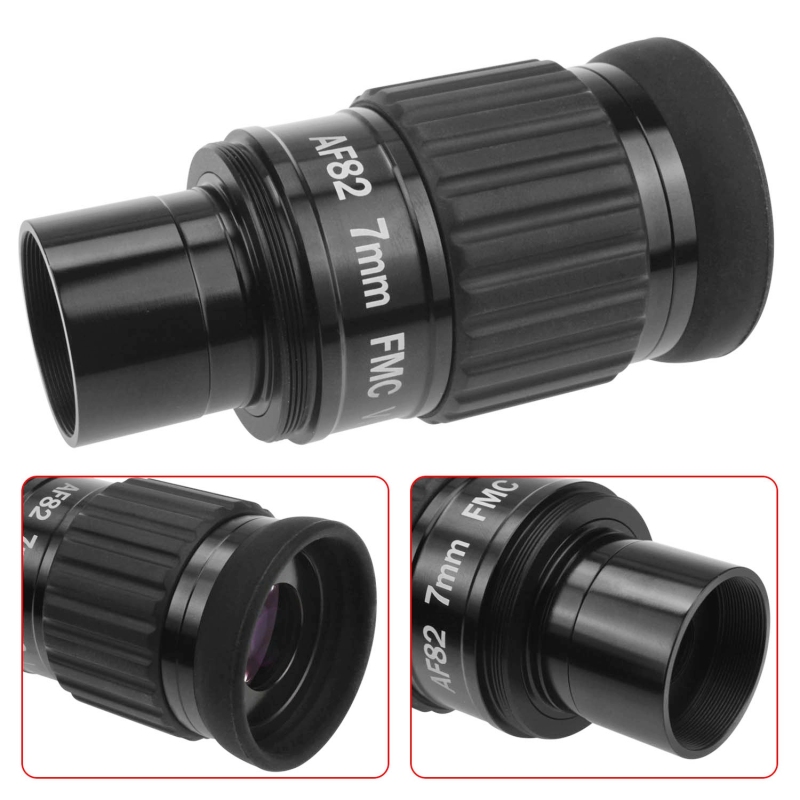 Astromania 1.25"-82 Degree SWA-7mm compact eyepiece, Waterproof & Fogproof - allows any water enter the interior and always enjoy an unobstructed view