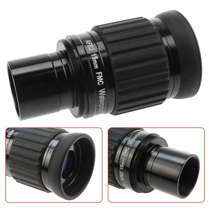 Astromania 1.25"-82 Degree SWA-15mm compact eyepiece, Waterproof & Fogproof - allows any water enter the interior and enjoy an unobstructed view