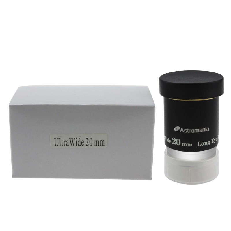 Astromania 1.25" 20mm 66-degree Ultra Wide Angle Eyepiece for Telescope