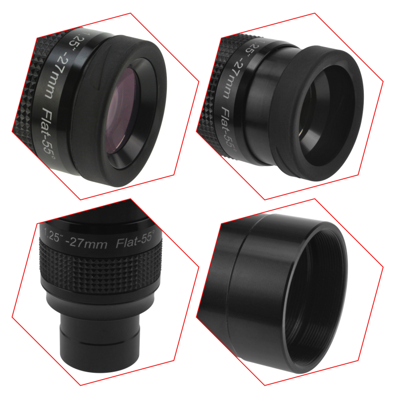 Astromania 1.25&quot; 27mm Premium Flat Field Eyepiece - a flat image field and crystal-clear images