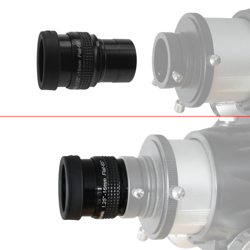 Astromania 1.25&quot; 16mm Premium Flat Field Eyepiece - a flat image field and crystal-clear images