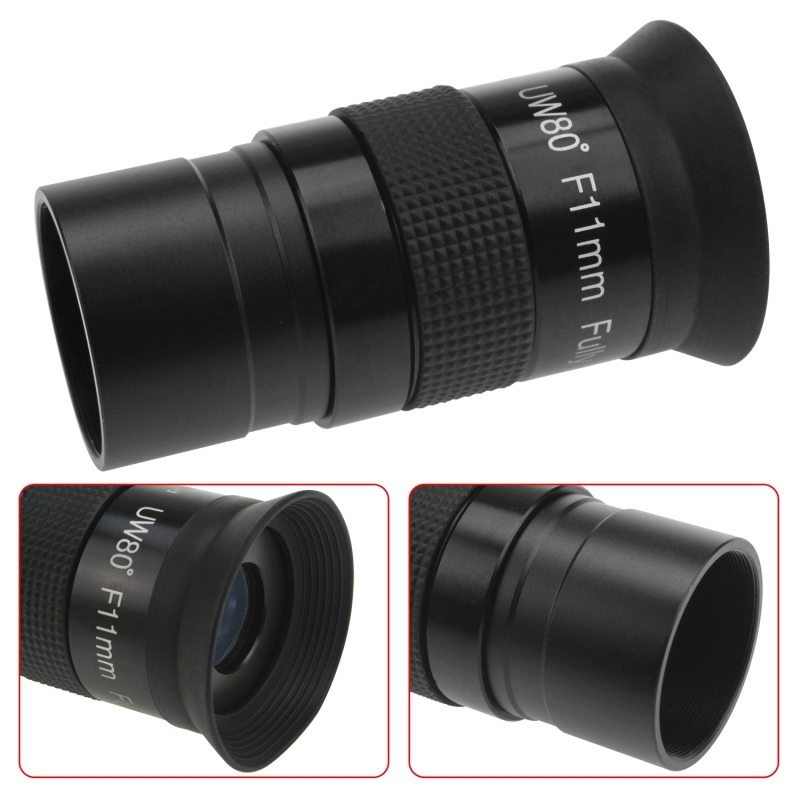Astromania Fully Multi-coated 1.25" Ultra-Wide 80 Degree Eyepiece For Telescope - F11mm