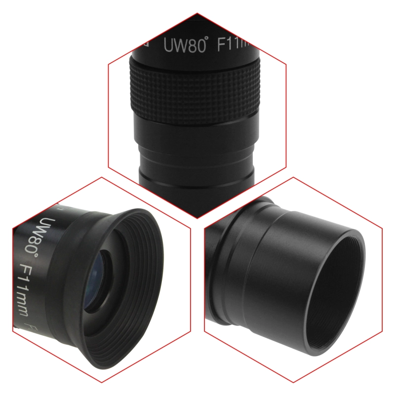 Astromania Fully Multi-coated 1.25" Ultra-Wide 80 Degree Eyepiece For Telescope - F11mm