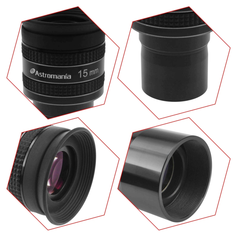 Astromania 1.25&quot; 15mm 58-Degree Planetary Eyepiece For Telescope