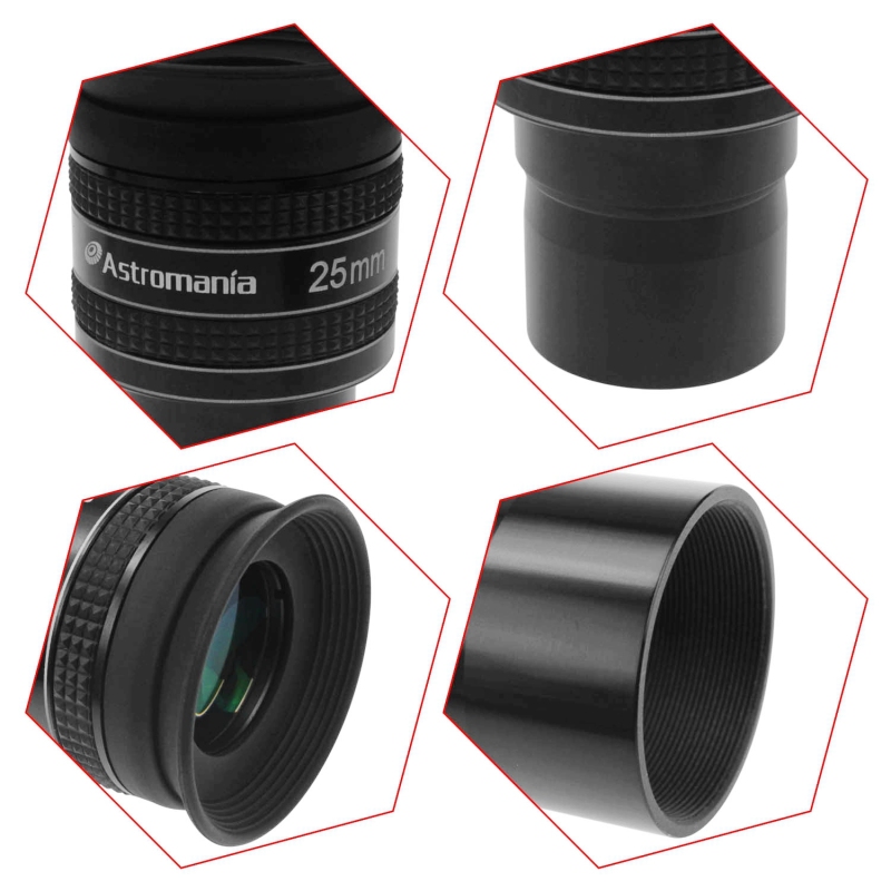 Astromania 1.25" 25mm 58-Degree Planetary Eyepiece For Telescope