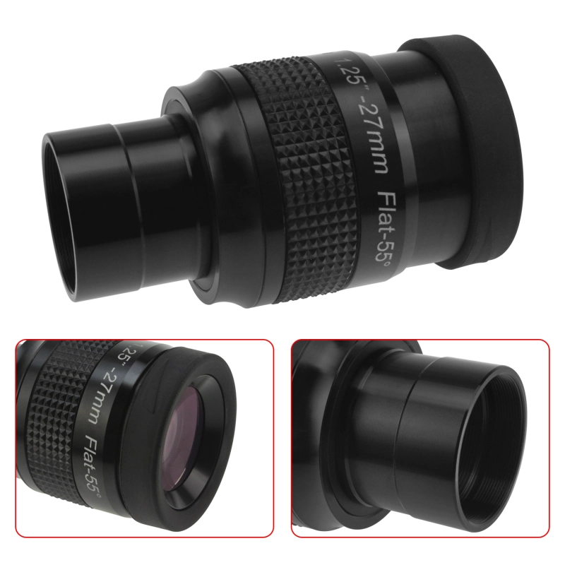 Astromania 1.25&quot; 27mm Premium Flat Field Eyepiece - a flat image field and crystal-clear images