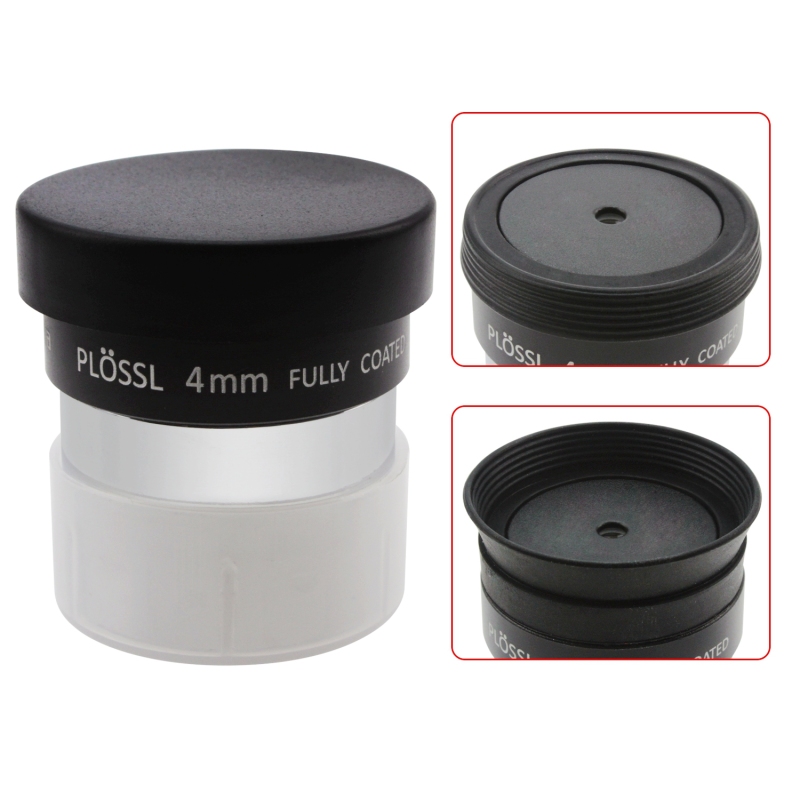 Astromania 1.25&quot; 4mm Plossl Telescope Eyepiece - 4-element Plossl Design - Threaded for Standard 1.25inch Astronomy Filters