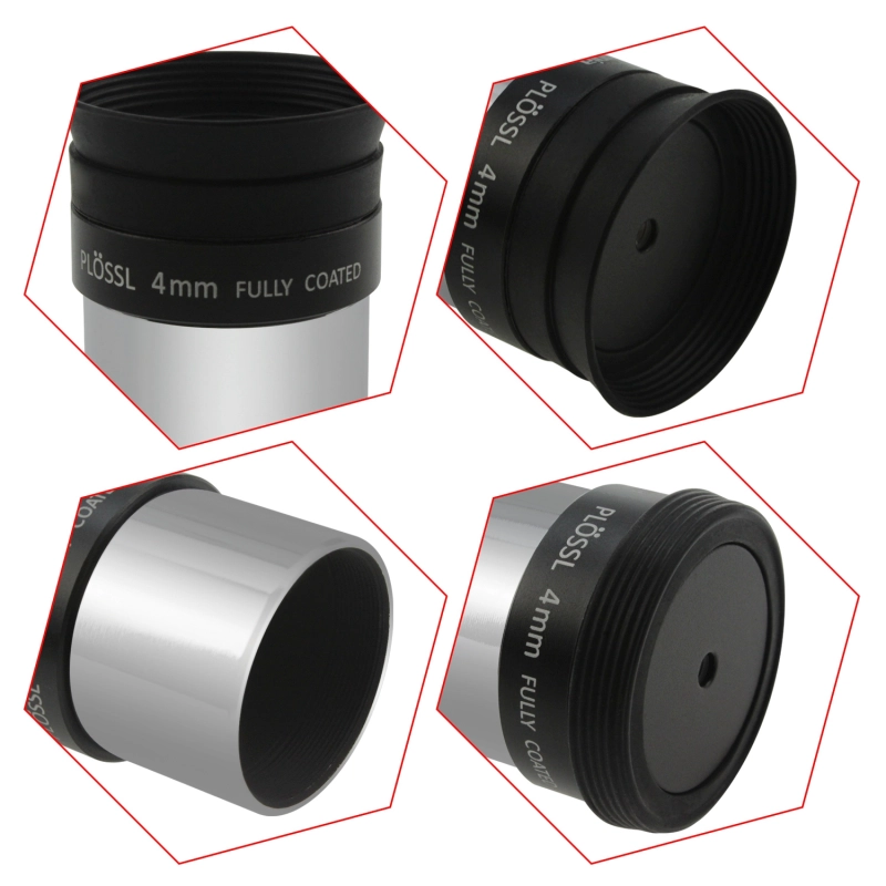 Astromania 1.25&quot; 4mm Plossl Telescope Eyepiece - 4-element Plossl Design - Threaded for Standard 1.25inch Astronomy Filters