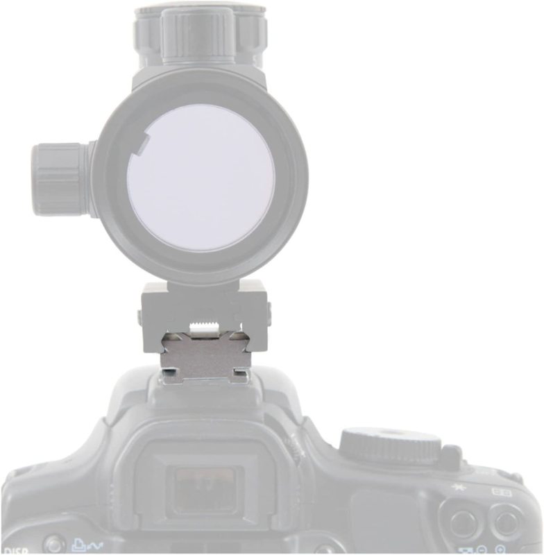 Astromania Silver Plate for The Flash Shoe of DSLR Cameras - Mount The 1X40RD Reflex Red Green Dot Sight to DSLR Cameras