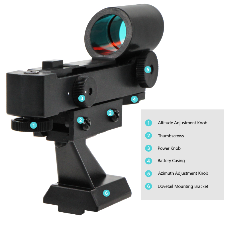 Astromania Finderscope Starpointer for Astronomical Telescopes With Slide-in bracket