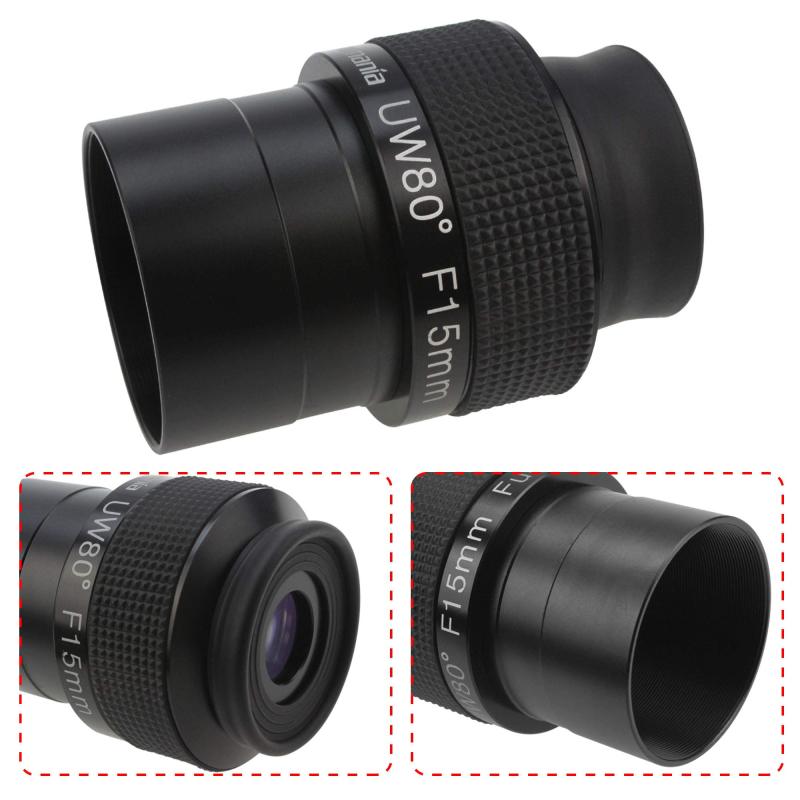 Astromania Fully Multi-coated 2&quot; Ultra-Wide 80 Degree Eyepiece For Telescope - F15mm