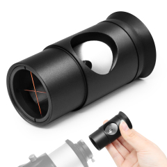 Astromania 1.25Inch Metal Collimating Cheshire Eyepiece without Laser for Newtonian Reflector Telescope - Short Version