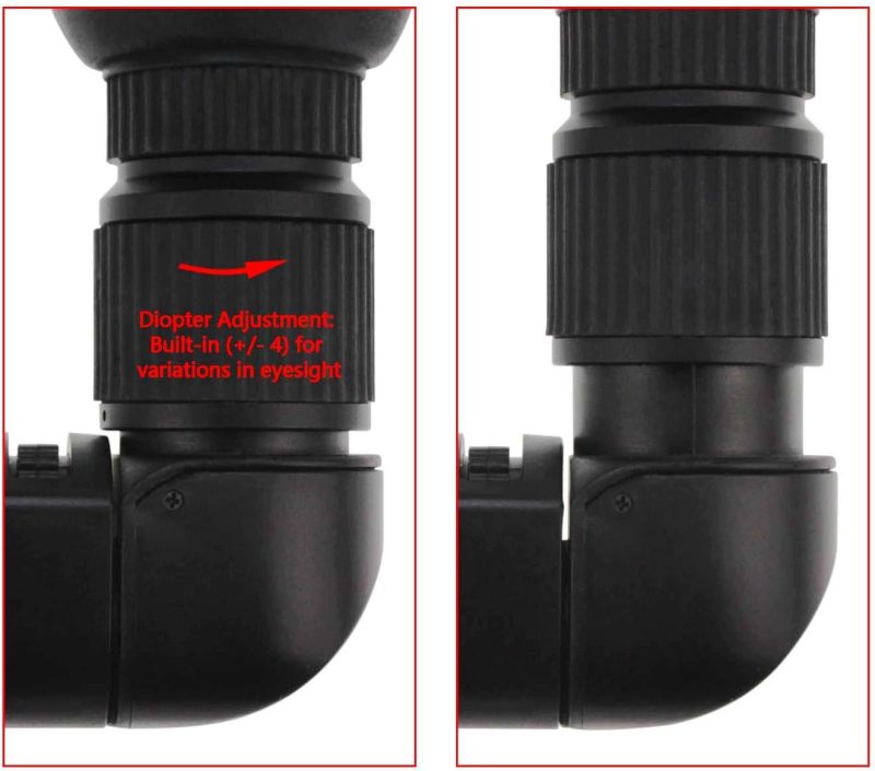 Astromania 1X/2.5X Magnification Right Angle Viewfinder with 6 Mounting Adapters for DSLR Camera Such as Canon, Nikon, Pentax, Minolta, Dynax,S amsung
