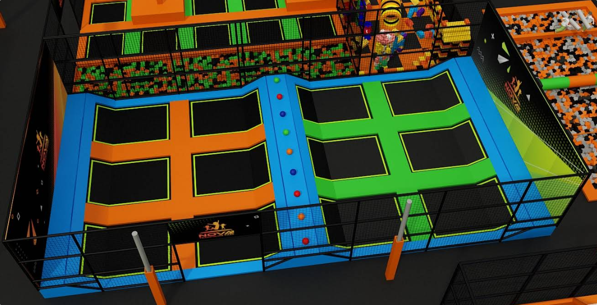 custom trampoline park