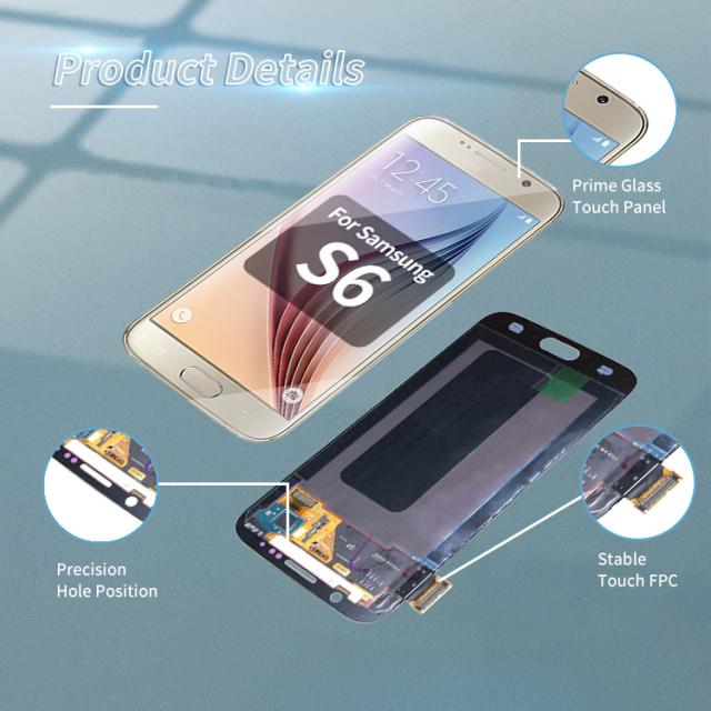 Mobile phone lcds for samsung galaxy s6 display lcd touch screen for samsung s6 edge plus