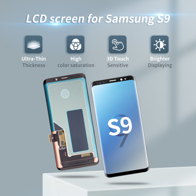 Mobile phone lcds for samsung s9 phone display lcd screen for samsung galaxy s9 lcd