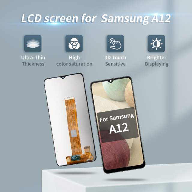 Mobile phone Lcd for samsung galaxy a12 pantalla original lcd oled display for samsung a12 lcd screen