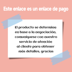 Enlace de pago de tarifa del producto