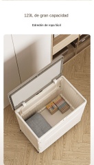HE068-1MG Almacenamiento plegable, gran capacidad de almacenamiento móvil con tapa plegable sucio cesta, armario de almacenamiento de ropa