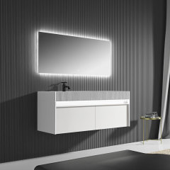 Exporter Single Counter Top Sink Wall Mounted Bathroom Vanity Cabinet WBL-0613