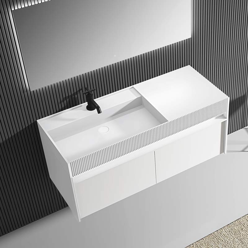 Exporter Single Counter Top Sink Wall Mounted Bathroom Vanity Cabinet WBL-0613