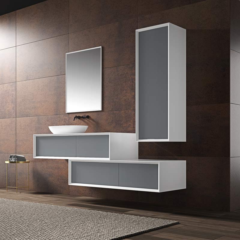Hersteller Einzel-Aufsatzwaschbecken zur Wandmontage, hängender Badezimmer-Waschtischschrank TW-2219