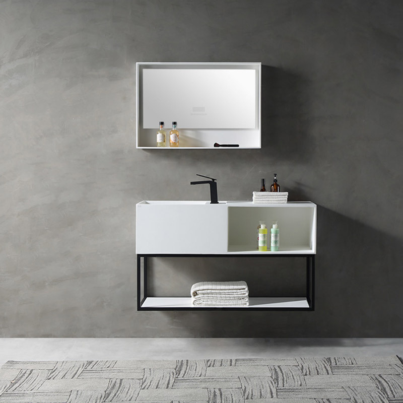 Popular Wholesale Designer Console Sink With Shelf Wall Mounted Bathroom Cabinet TW-2036