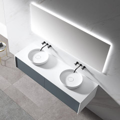 Hot Style Großhandel mit Doppelwaschbecken, schwimmendem Badezimmer-Waschtischschrank WBL-0722