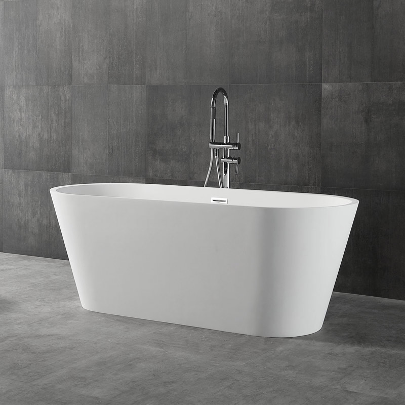 Factory Wholesale Oval Freestanding Stone Resin Bathtub XA-8820