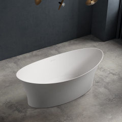 Wholesale Price Quality Oval Freestanding Ingot-Shaped Acrylic Bathtub TW-7626