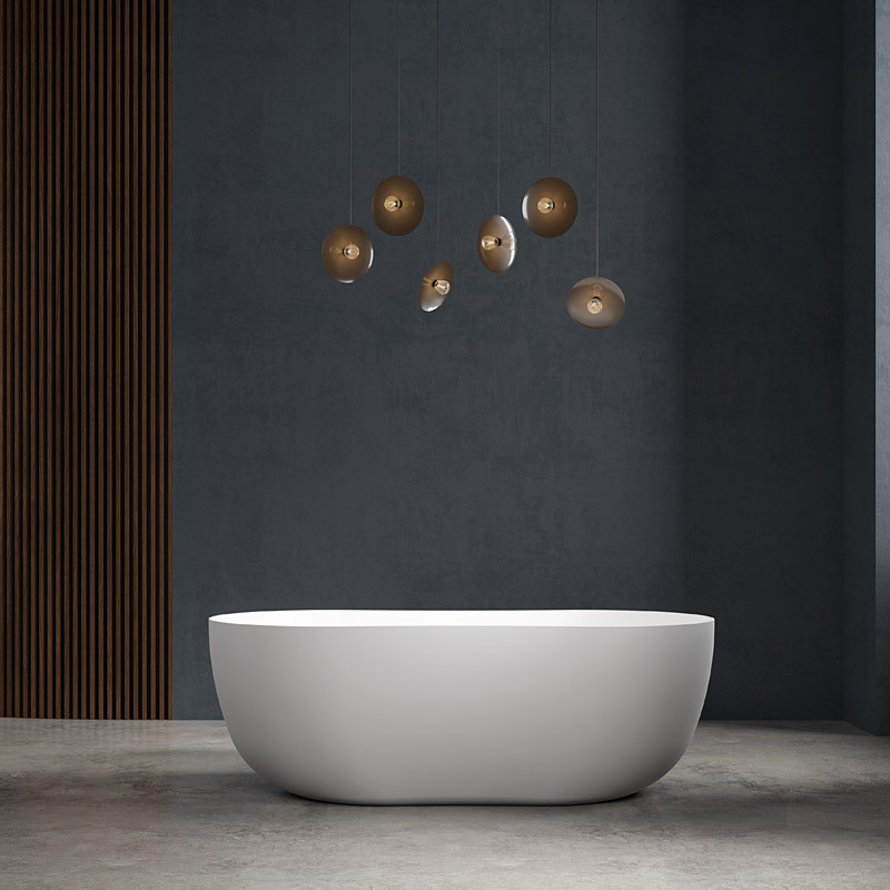 Hersteller Neues Design Ovale freistehende Acryl-Sanduhr-Badewanne TW-7603