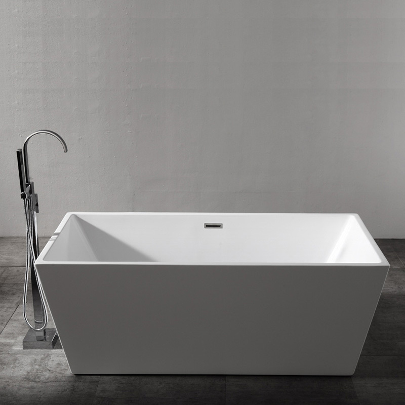 Beliebte Großhandelsdesigner-Rechteck-freistehende Acrylbadewanne XA-123